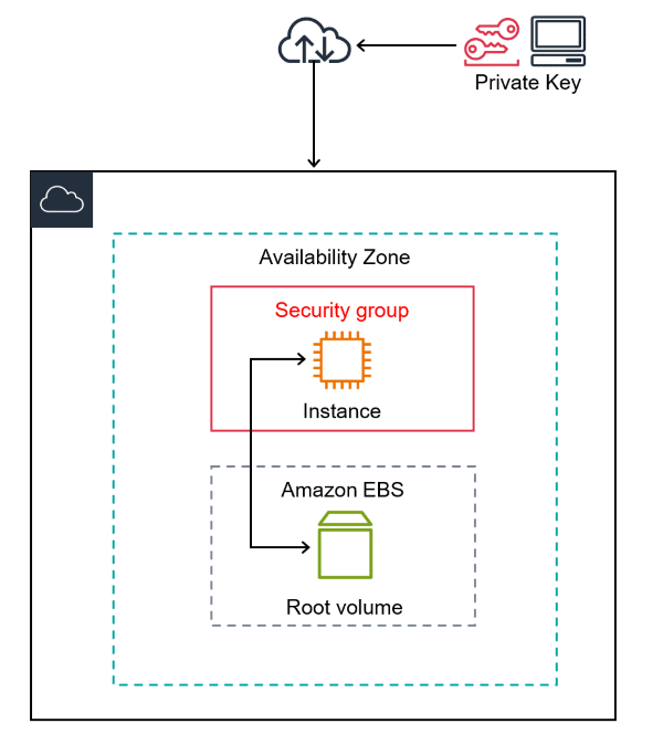 
				安全组中由 Amazon EBS 支持的实例。
			