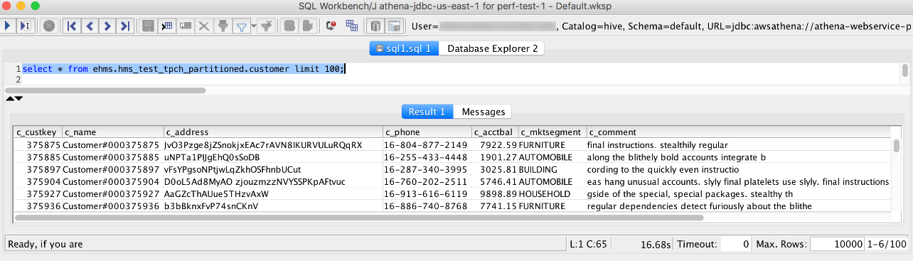 在 SQL Workbench 中跨账户访问 Hive 元存储和 Amazon S3 数据。