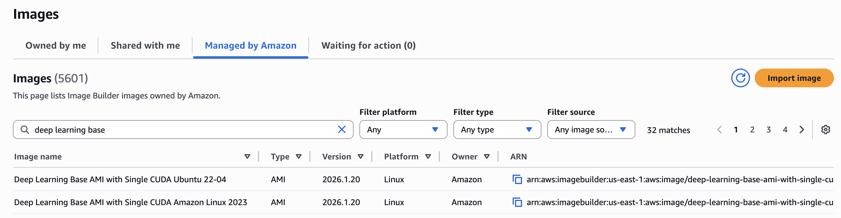亚马逊托管深度学习基础 X86 AMI