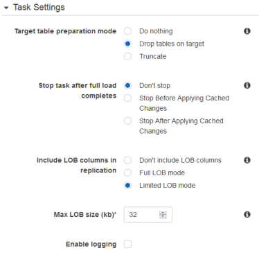 
                        Task settings (任务设置)
                    