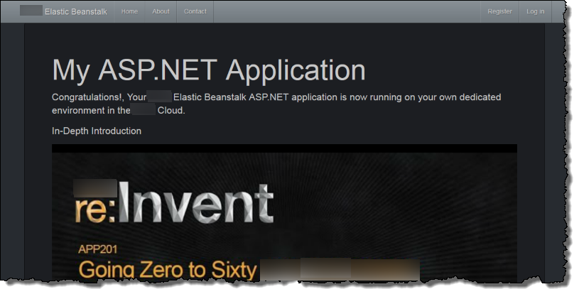 
            Elastic Beanstalk .NET 教程 - 查看在 Web 浏览器中运行的 ASP.NET 应用程序
          