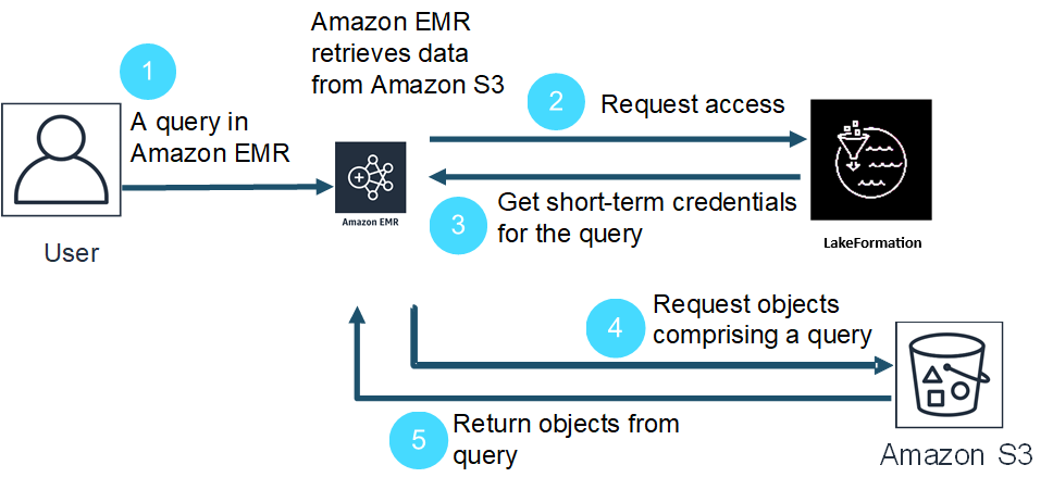 
				Amazon EMR 如何访问受 Lake Formation 安全策略保护的数据
			