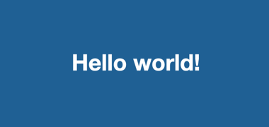 
					The Hello world webpage.
				