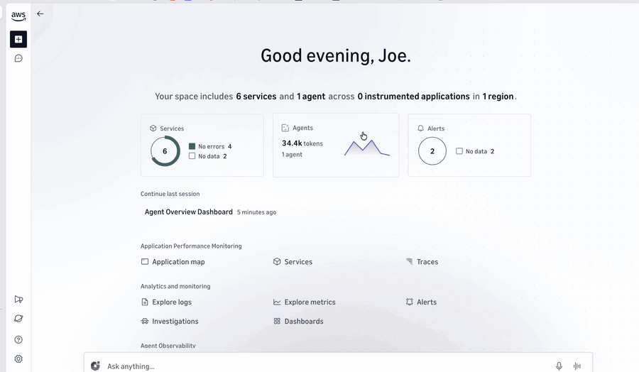 The Omni web UI moving through agent metrics, evaluation scores, datasets, and a prompt playground comparison.