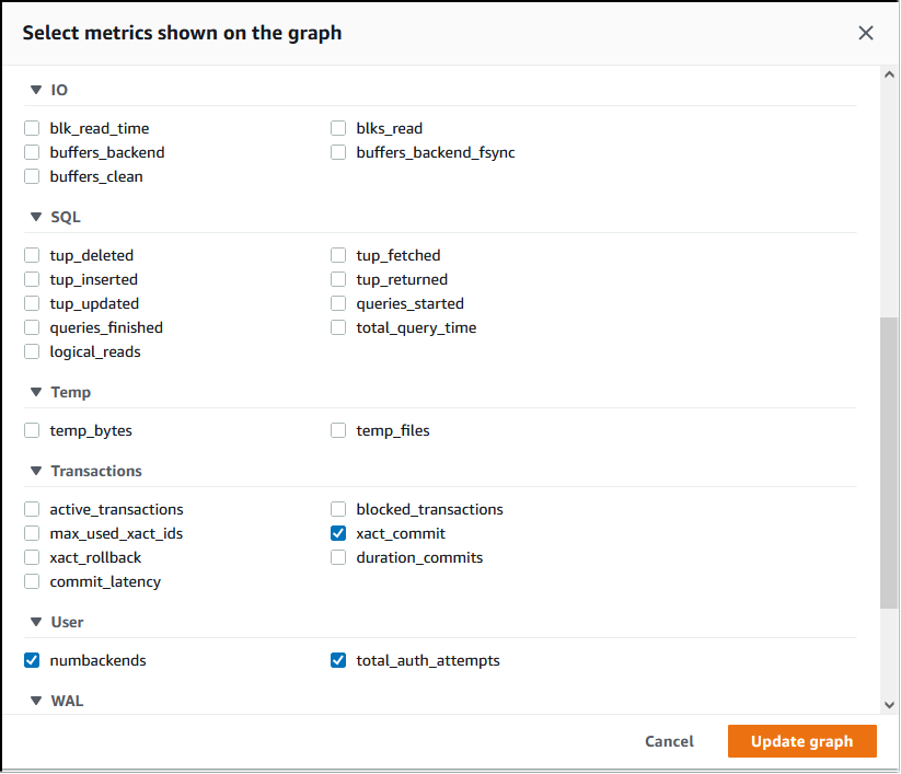 
        Image of accessing Performance Insights from within the RDS console and selected
          Aurora PostgreSQL DB cluster.
      