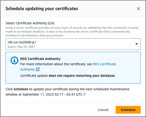 
                                        Confirm certificate rotation
                                    
