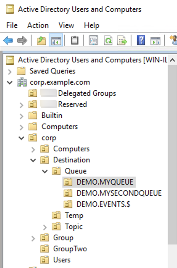 Authorization rules for specific queues