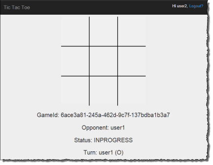 
                            Screenshot of an empty tic-tac-toe grid with game status in
                                progress.
                        
