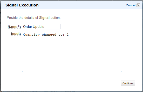 
                Signal workflow execution
             