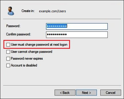 Enter a password.