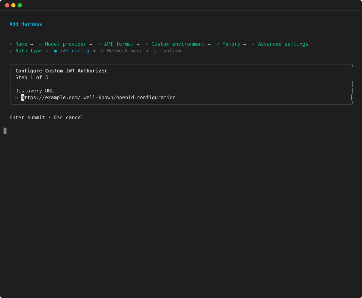 Configure Custom JWT: discovery URL