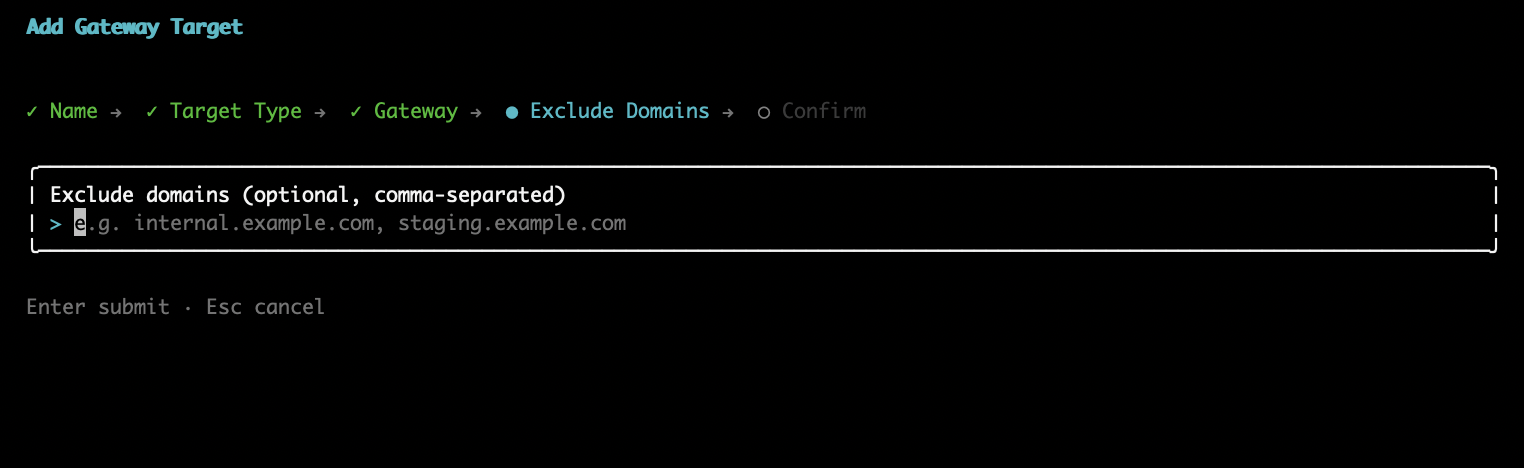 Domain filtering prompt for Web Search Tool in interactive terminal.