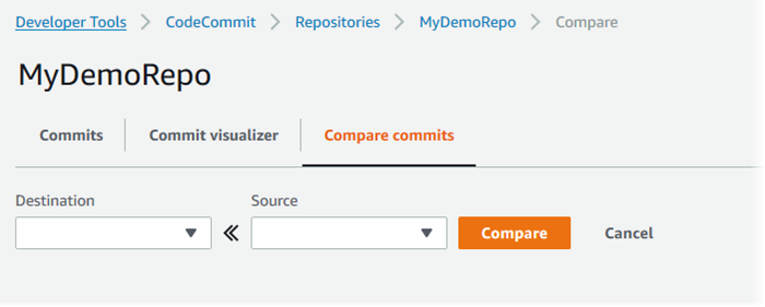 
              Compare any two commit specifiers
            