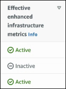 
          Effective enhanced infrastructure metrics
        