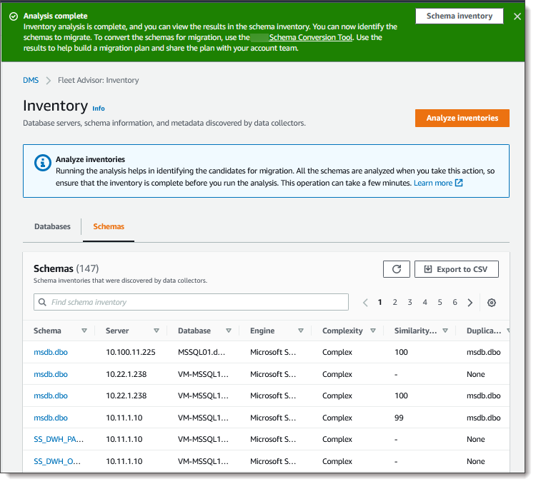 Schema Inventory.