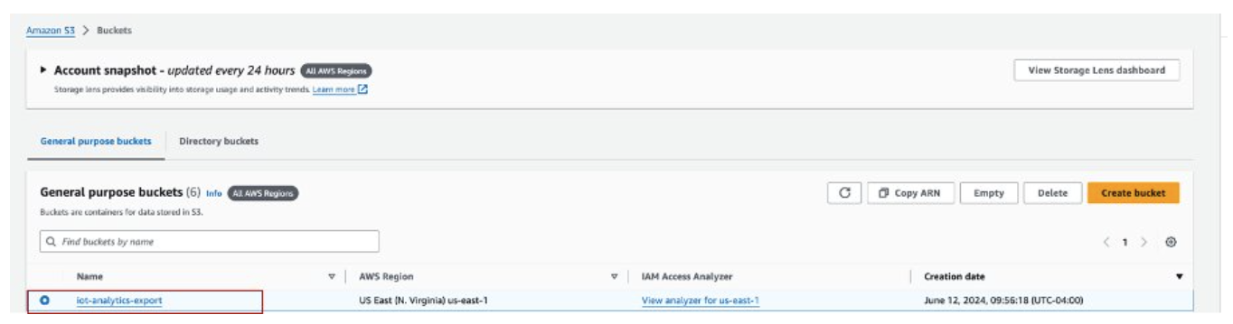 Create or identify an Amazon S3 bucket