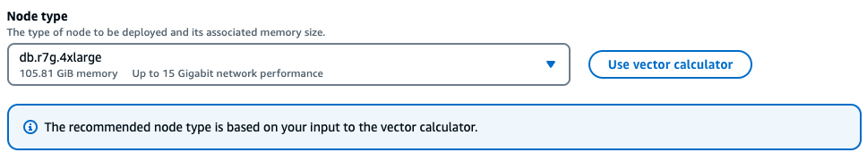 The vector calculator with values entered.
