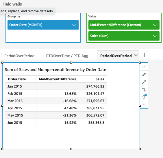 This is an image of the return of the example calculation.