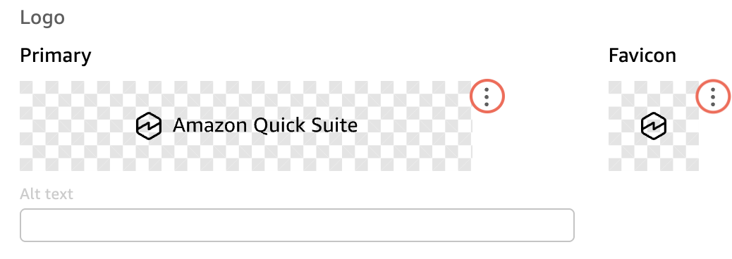 The Logo section of the Brand Info page.