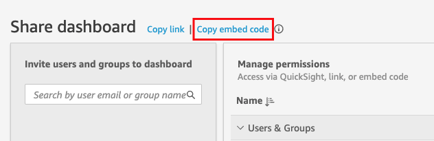 Copy embed code icon