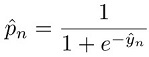 An image containing the logistic function of the predicted values.