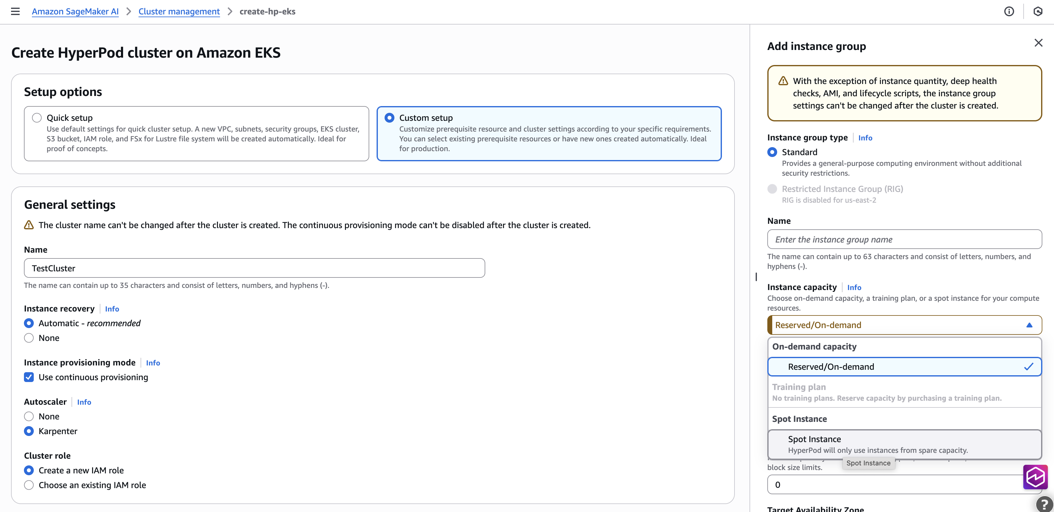 An image containing the creation cluster flow.