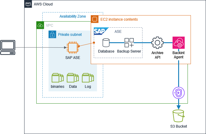 Backint for ASE Architecture