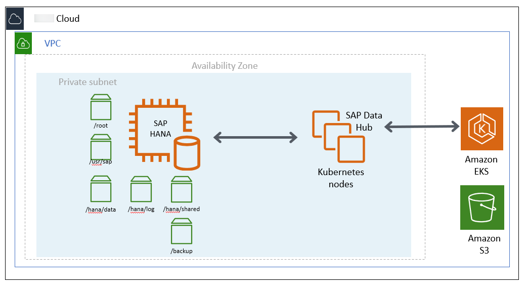SAP Data Hub on Amazon EKS for cold tier