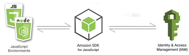 Relationship between JavaScript environments, the SDK, and IAM