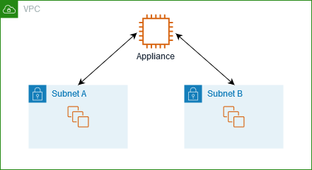 
                    Routing traffic between subnets through an appliance
                