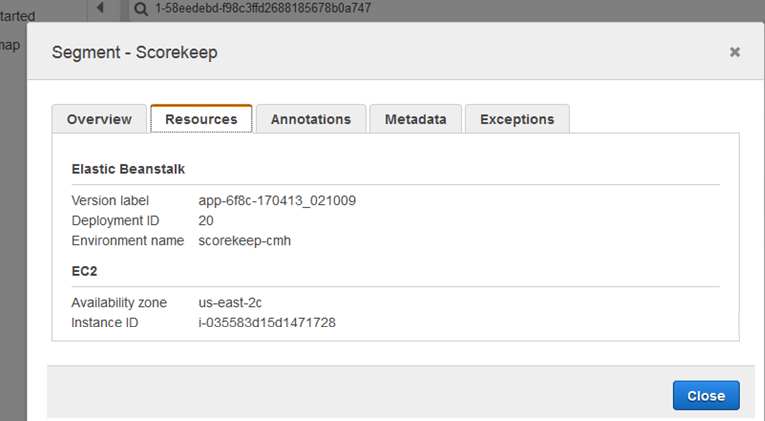 Segment resource data with Amazon EC2 and Elastic Beanstalk plugins.