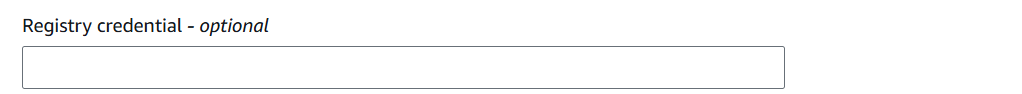 The registry credential configuration.