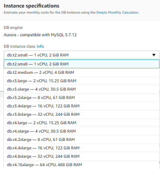 DB Instance Class