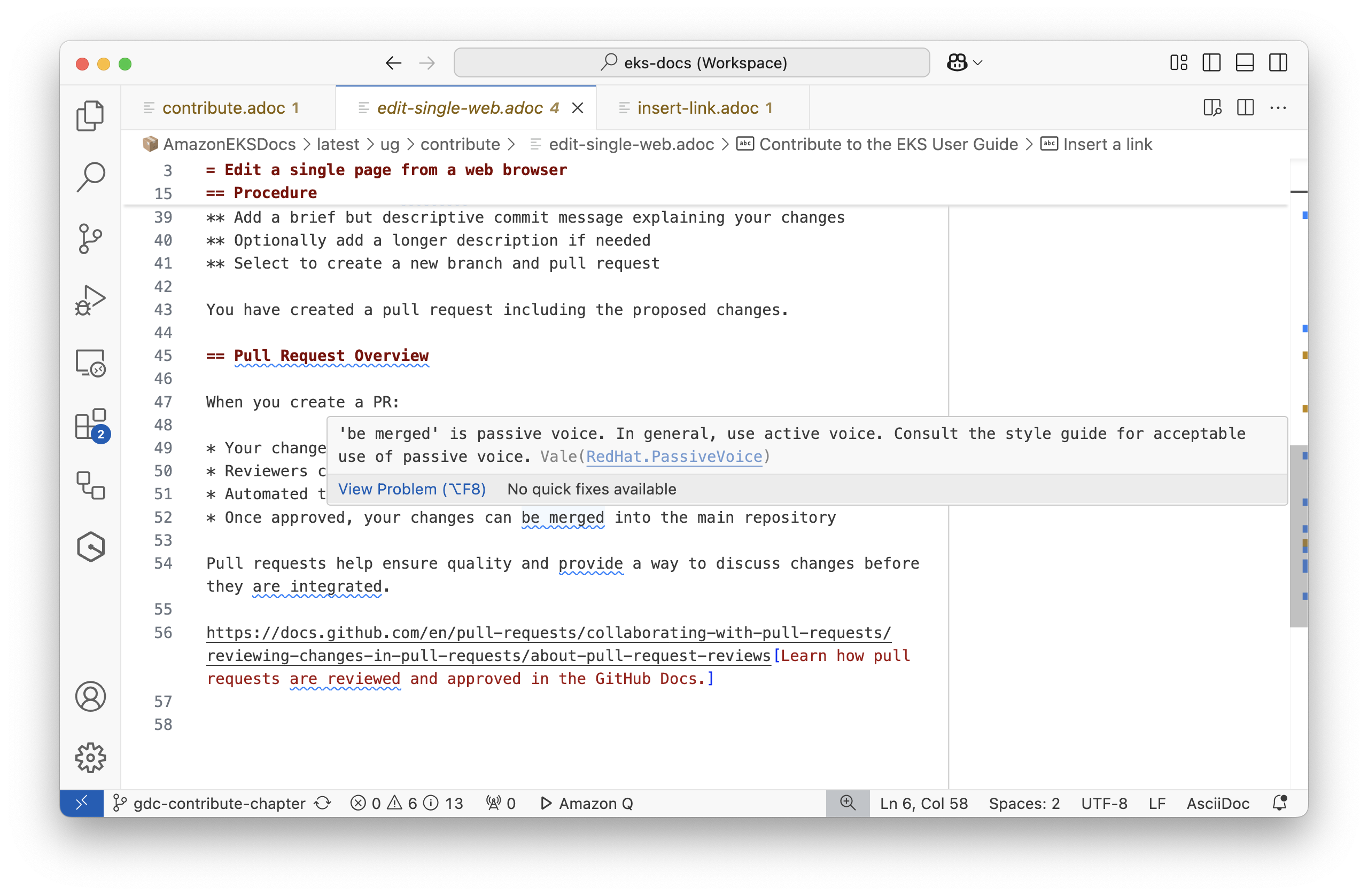 View style feedback in VS Code