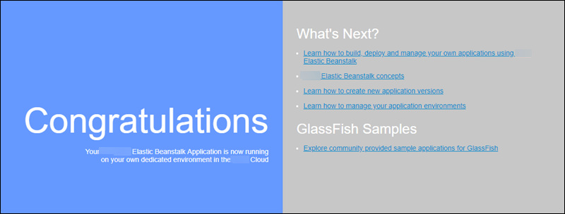 The GlassFish example application showing in a web browser