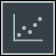 The scatter chart visualization type icon.