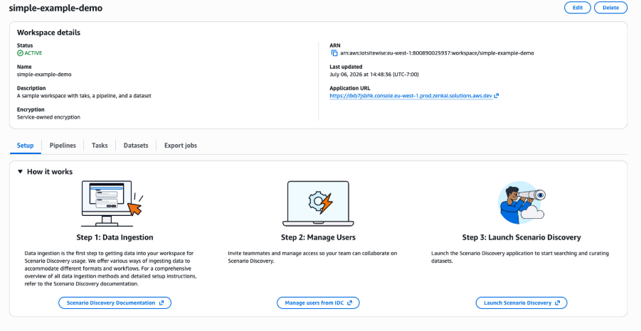 Scenario Discovery landing page
