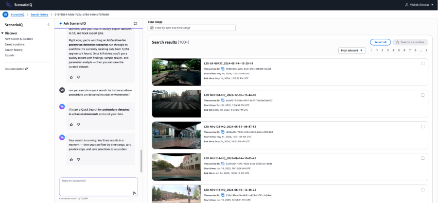 Running a Video Search query