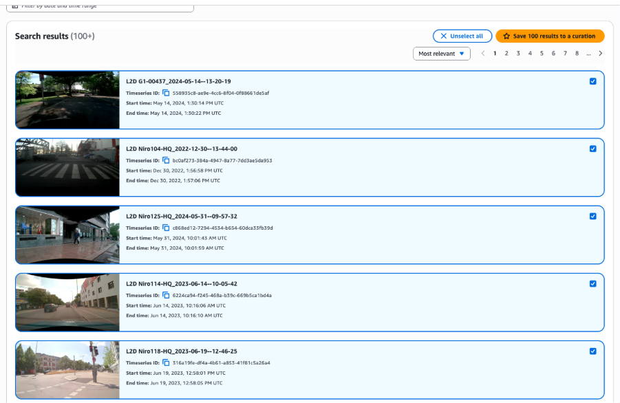 Saving your curation selection