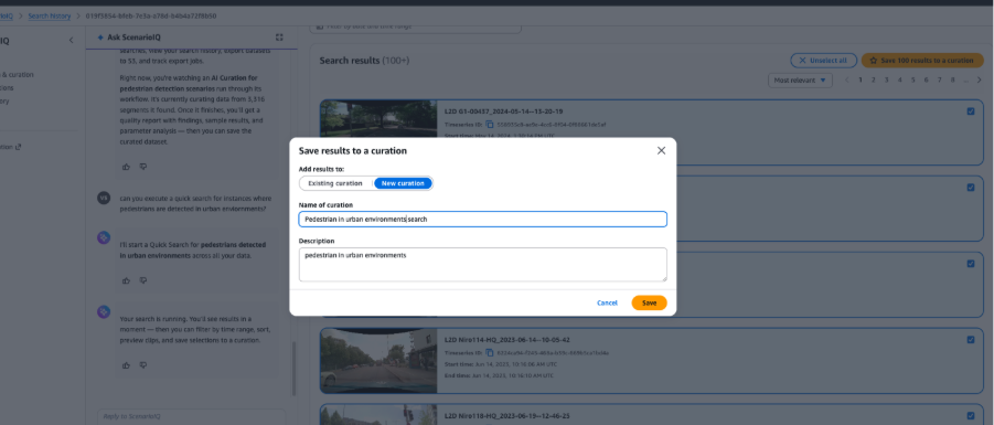 Naming your saved curation