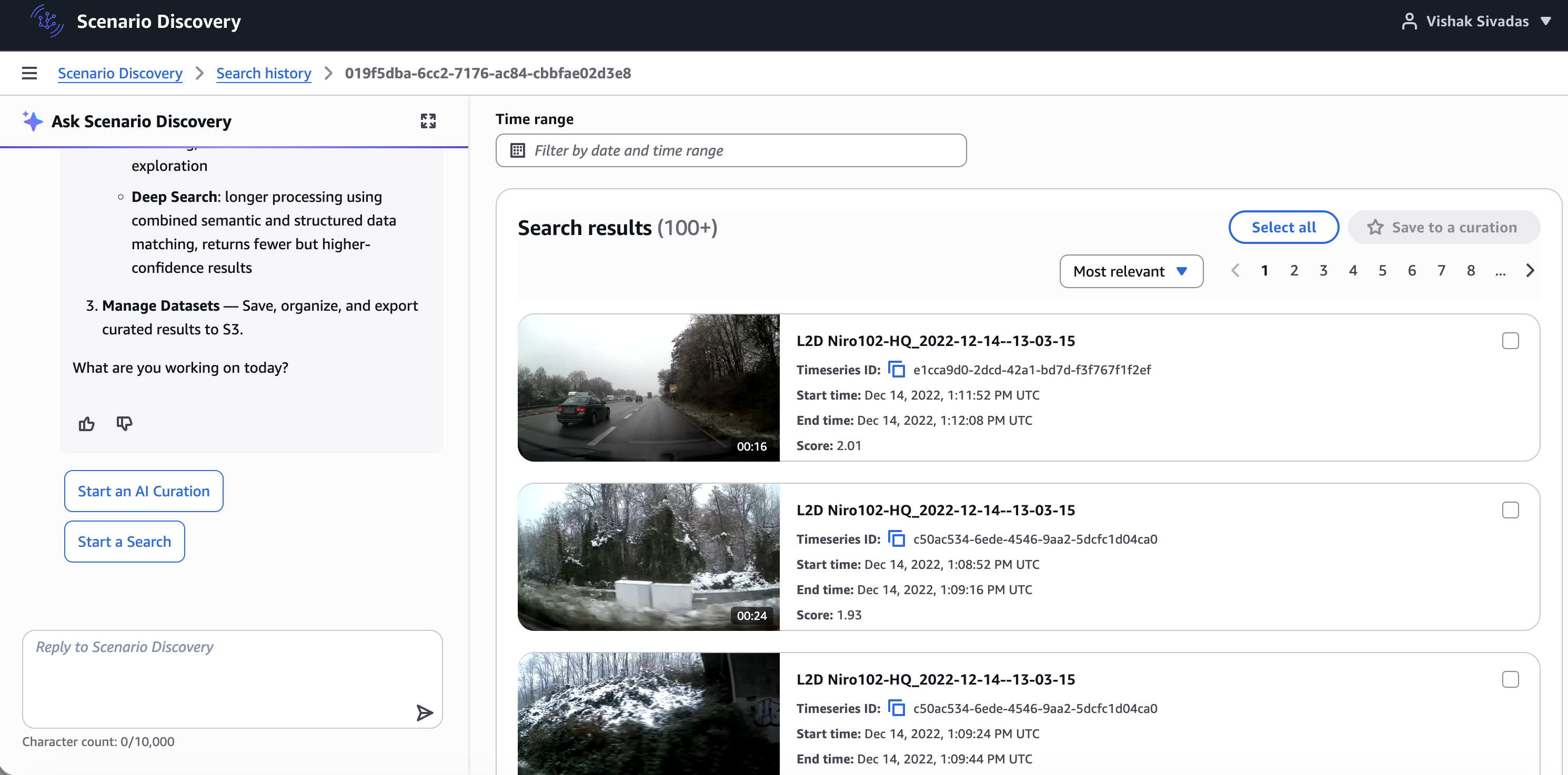 Multi-modal Search results with relevance ranking