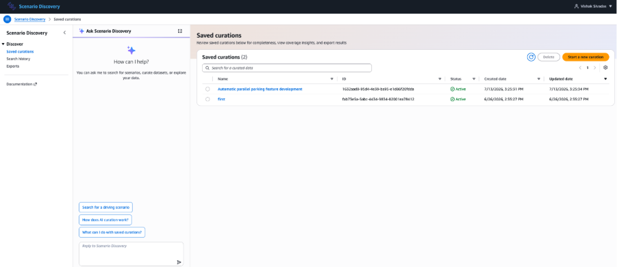 Accessing saved curation