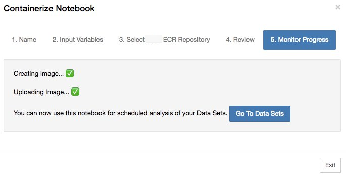 
              在中更新您的笔记本容器化扩展程序Amazon IoT Analytics.
            